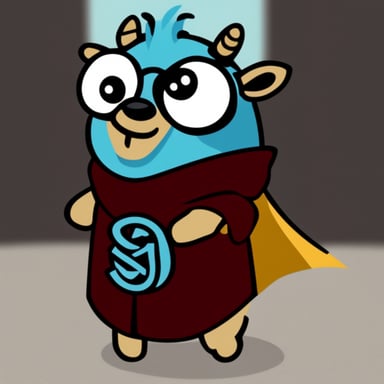 Go Blue Gopher as a goat.