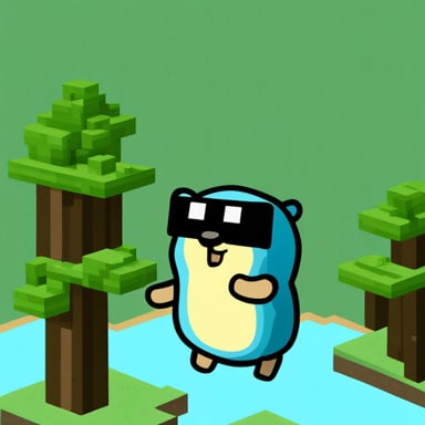 Go Blue Gopher in Minecraft