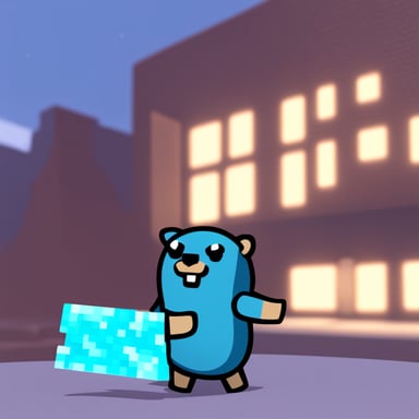Go Blue Gopher in Minecraft