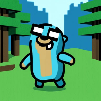 Go Blue Gopher in Minecraft