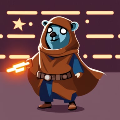 Go Blue Gopher as a Star Wars character.