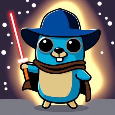 Go Blue Gopher as a Star Wars character.