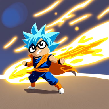 Go Blue Gopher as Goku