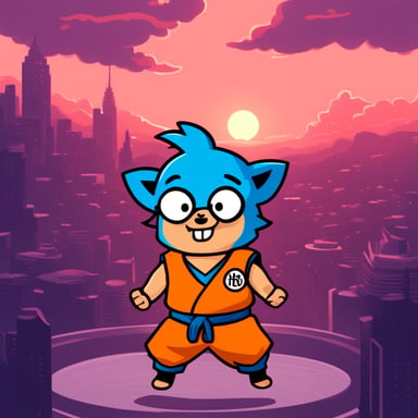 Go Blue Gopher as Goku