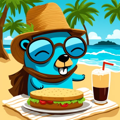 Go Blue Gopher as a DevOps engineer who enjoys good food, life (particularly vacationing on the beach), and culture.