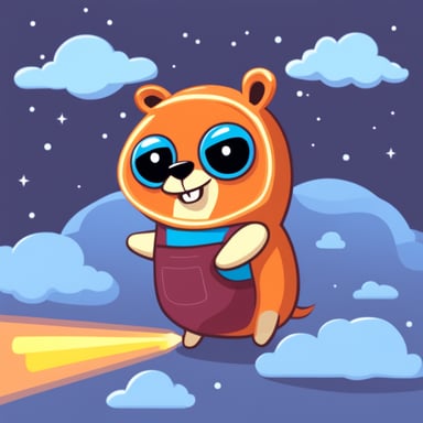 Go Blue Gopher as Cloudflare Gopher