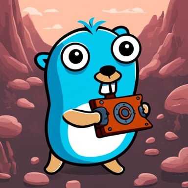 Go Blue Gopher as Cloudflare Gopher