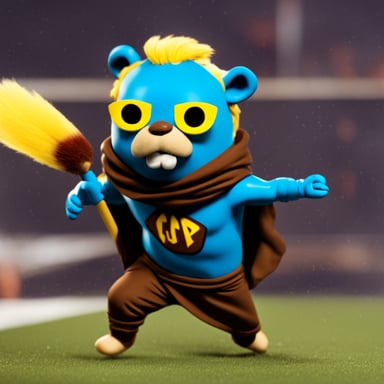 Go Blue Gopher as the ultimate warrior