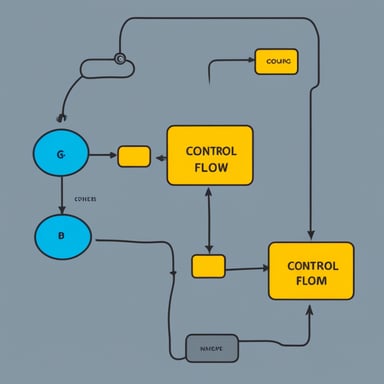 Go Blue Gopher navigating through a control flow diagram.