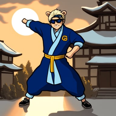 Go Blue Gopher as Satoru Gojo