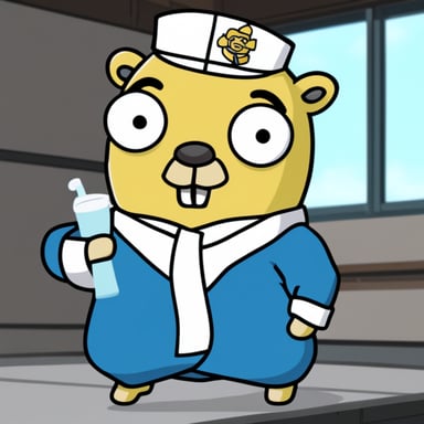 Go Blue Gopher as Satoru Gojo