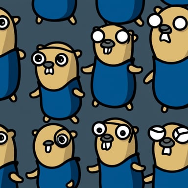 Go Blue Gopher as NixOS Gopher.