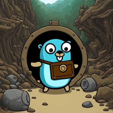 Go Blue Gopher as NixOS Gopher.