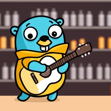 Go Blue Gopher as NixOS Gopher.