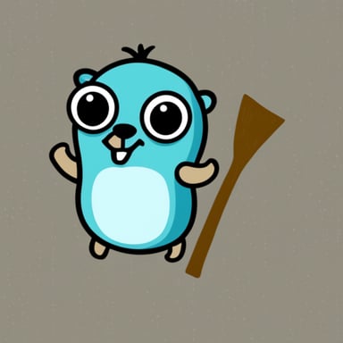 Go Blue Gopher as NixOS Gopher.