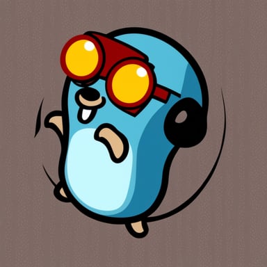 Go Blue Gopher as the NixOS logo