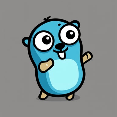 Go Blue Gopher as the NixOS logo