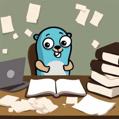 Go Blue Gopher is overwhelmed by the stress of managing his applications.