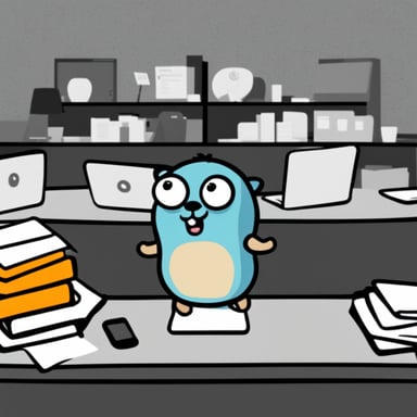 Go Blue Gopher is overwhelmed by the stress of managing his applications.