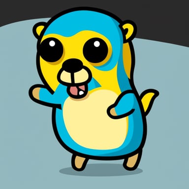 Go Blue Gopher as the nuclear gopher mascot.