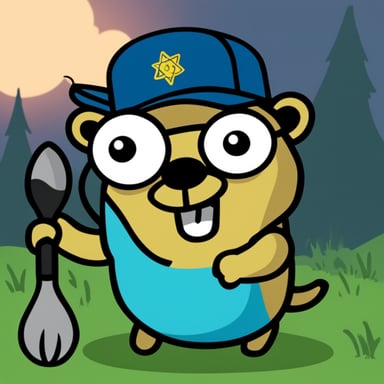 Go Blue Gopher as the nuclear gopher mascot.