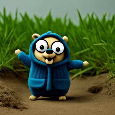 Go Blue Gopher as a very demure gopher
