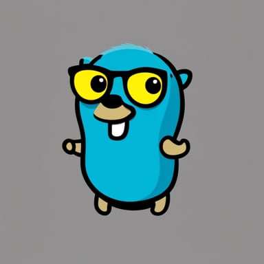 Go blue gopher is cool and modern.