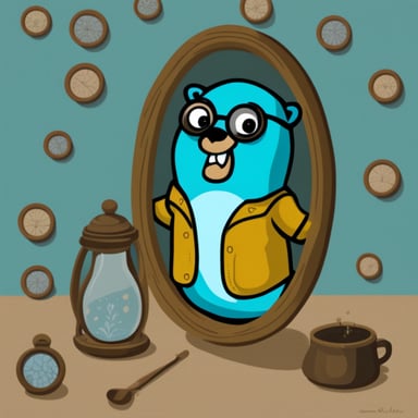 Go blue gopher through the looking glass.