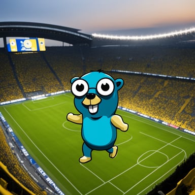Go Blue Gopher at Fenerbahce Stadium