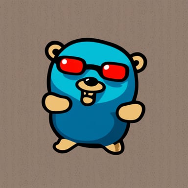 Go Blue Gopher breakdancing on hands and wearing very stylish.