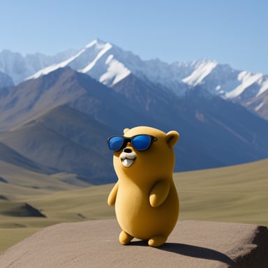 Go Blue Gopher in Kyrgyzstan