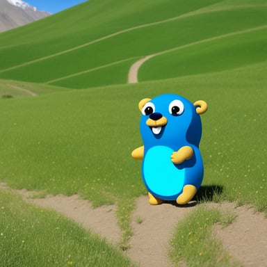 Go Blue Gopher in Kyrgyzstan