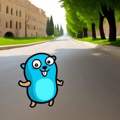 Go Blue Gopher in Azerbaijan