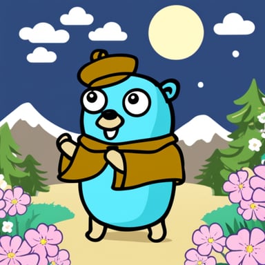 Go Blue Gopher in Japan