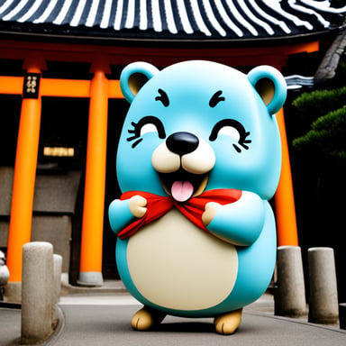 Go Blue Gopher at Fushimi Inari Taisha
