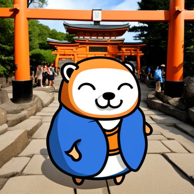 Go Blue Gopher at Fushimi Inari Taisha