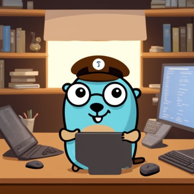 Happy Go Blue Gopher is a programmer.