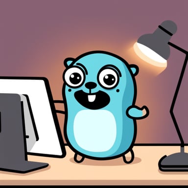 Happy Go Blue Gopher is a programmer.