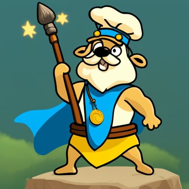Go Blue Gopher as Asterix