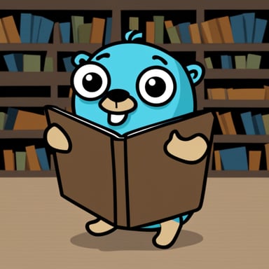Go blue gopher as Neovim fan