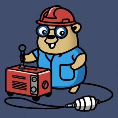 Go Blue Gopher using a generator