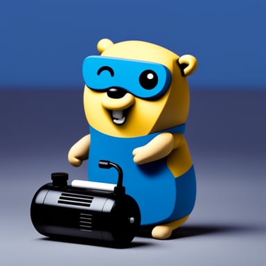 Go Blue Gopher using a generator