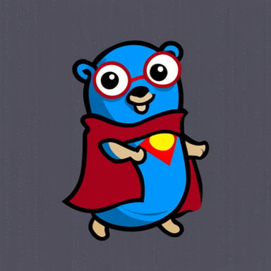 Go Blue Gopher as Superman