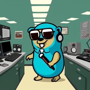 Go blue gopher as Dr. Dre in The Chronic