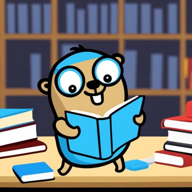 Go blue gopher read script