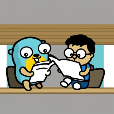 Go blue gopher read script