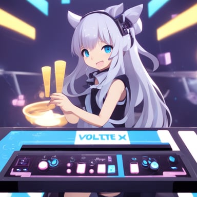 Go Blue Gopher playing Sound Voltex