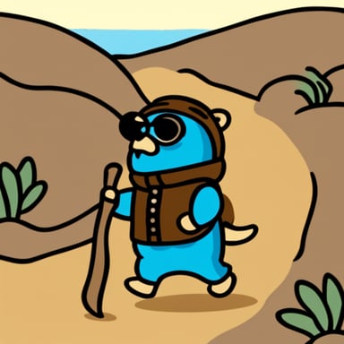 Go Blue Gopher as Dune Gopher