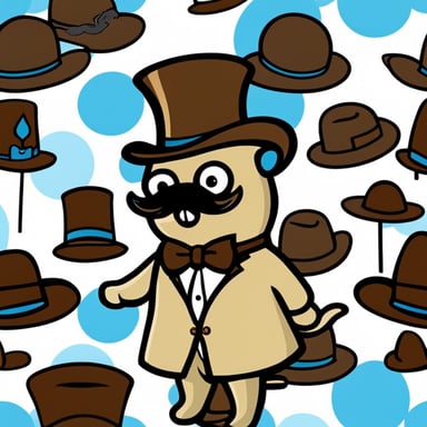 Go Blue Gopher's Watson-inspired design:

Dimension: 2D
Background: Solid white (default)
Customization:
Outfit: Victorian-style brown suit/overcoat with a matching bowler hat for Go Blue Gopher
Accessories: Pocket watch and cane for Go Blue Gopher
Facial Expression: Calm, intelligent, and featuring a small mustache for Go Blue Gopher
Colors: Earthy tones (browns, beige, cream) to give Go Blue Gopher the Watson vibe
Pose: Standing upright, one hand holding a cane for Go Blue Gopher