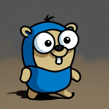 Go Blue Gopher as wolf gopher.